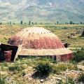 Albania / Shqiperia – Berat province: bunker and mountains – photo by&nbsp;J.Kaman